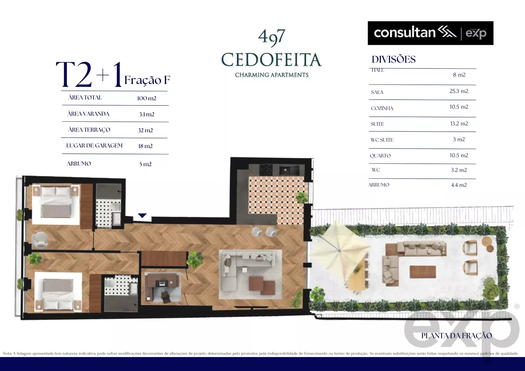 Apartamento à venda em Porto, 100 m²
