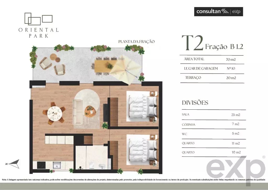 Apartamento à venda em Porto, 70 m²