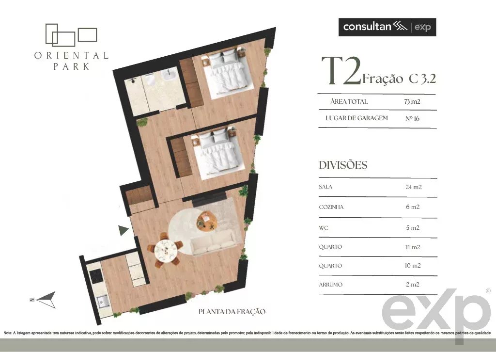 Apartamento à venda em Porto, 57 m²