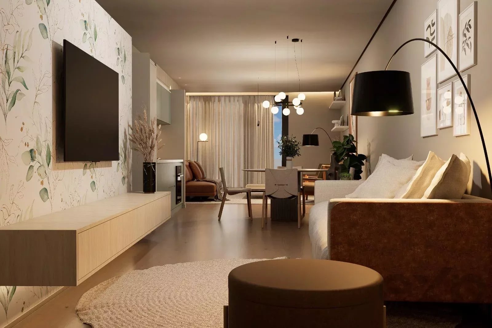 Moderno apartamento T1+1 em Parada de Todeia, 85 m²