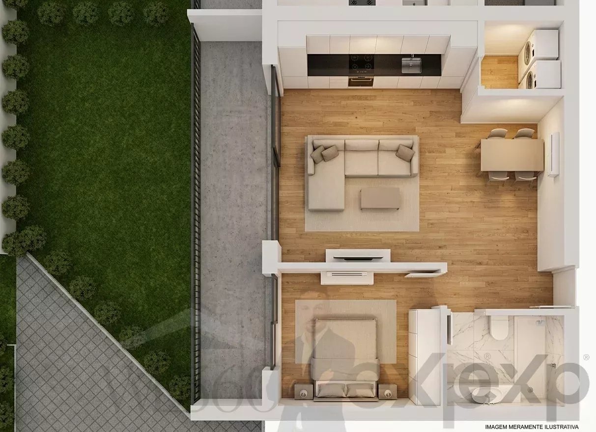 Apartamento T1 com Piscina em Lousada
