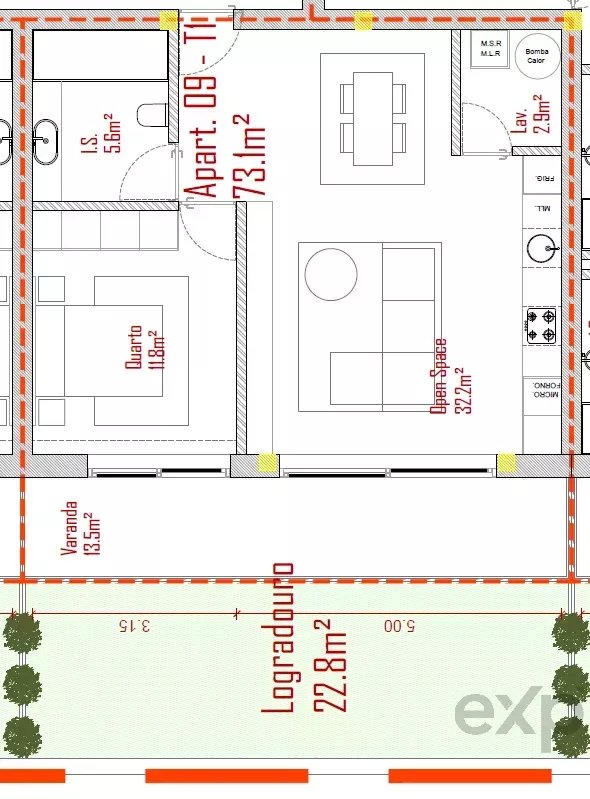 Apartamento à venda em Lodares, 73 m²