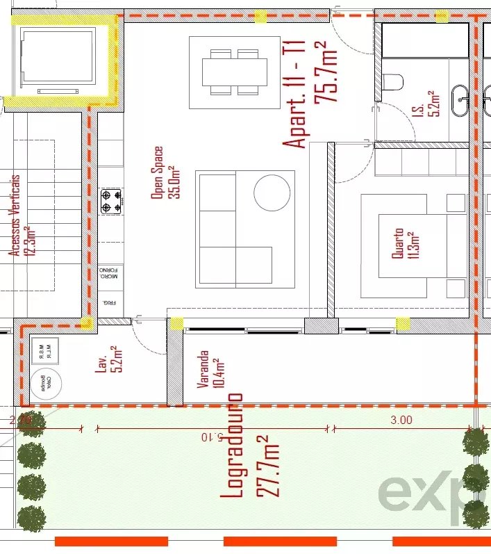Apartamento à venda em Lodares, 76 m²