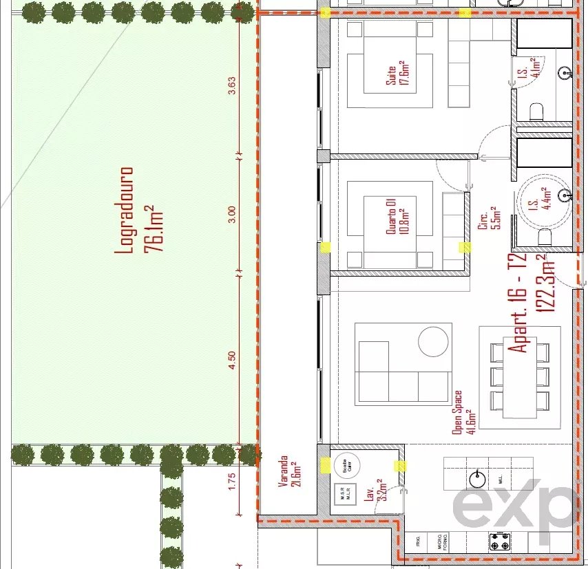 Apartamento à venda em Lodares, 122 m²