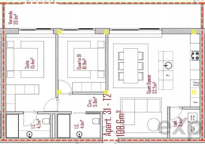 Apartamento à venda em Lodares, 109 m²