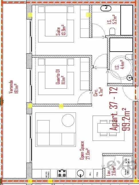 Apartamento à venda em Lodares, 99 m²