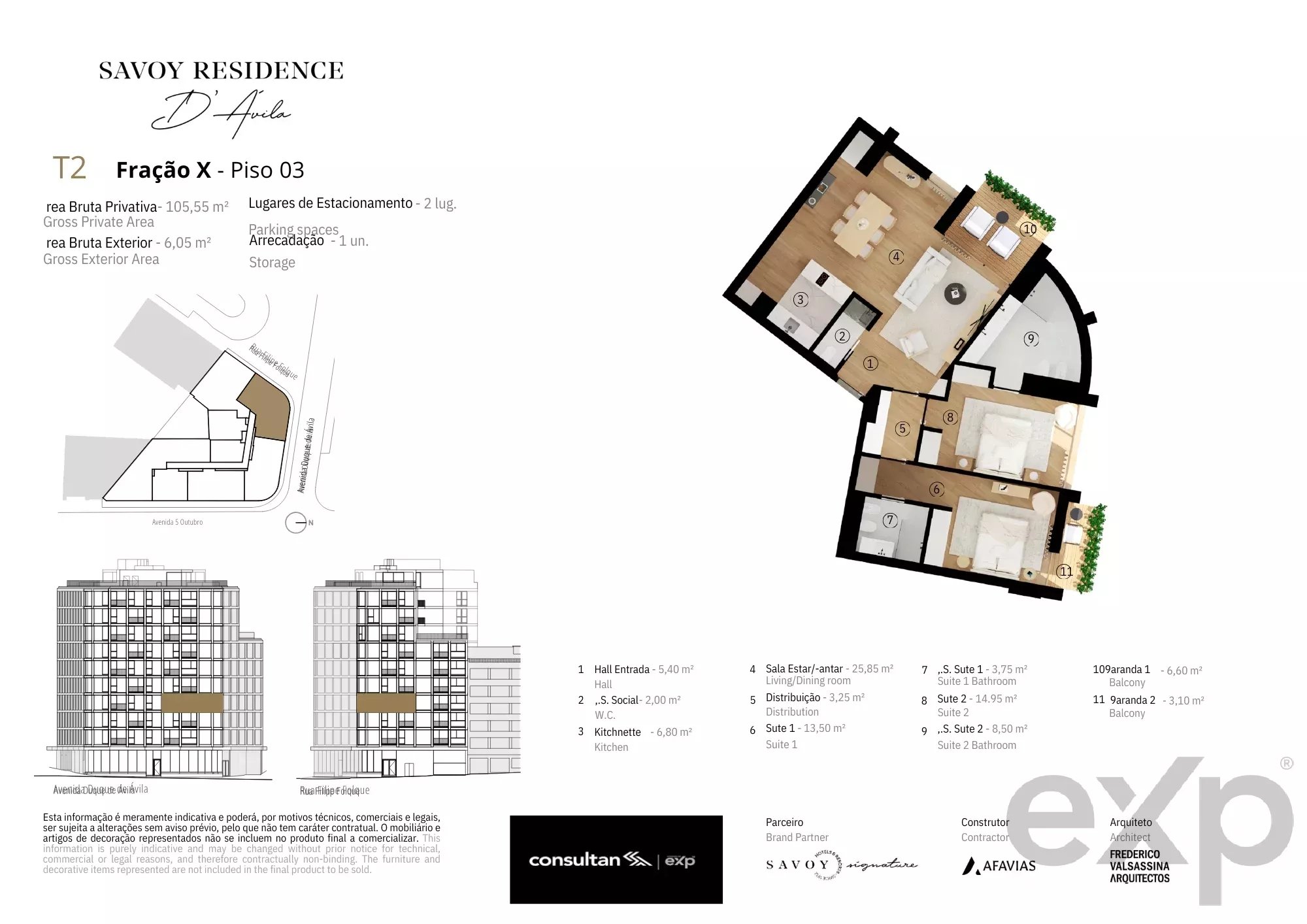 Apartamento T2 - Av. 5 de Outubro - LISBOA