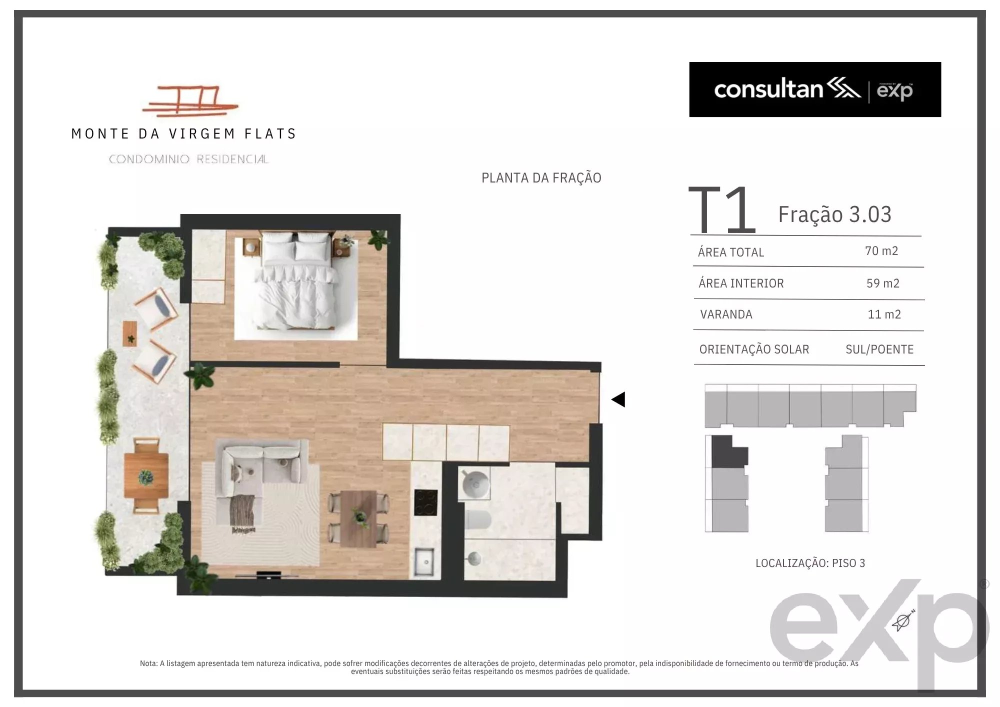 Apartamento T1 - Vila Nova de Gaia - PORTO