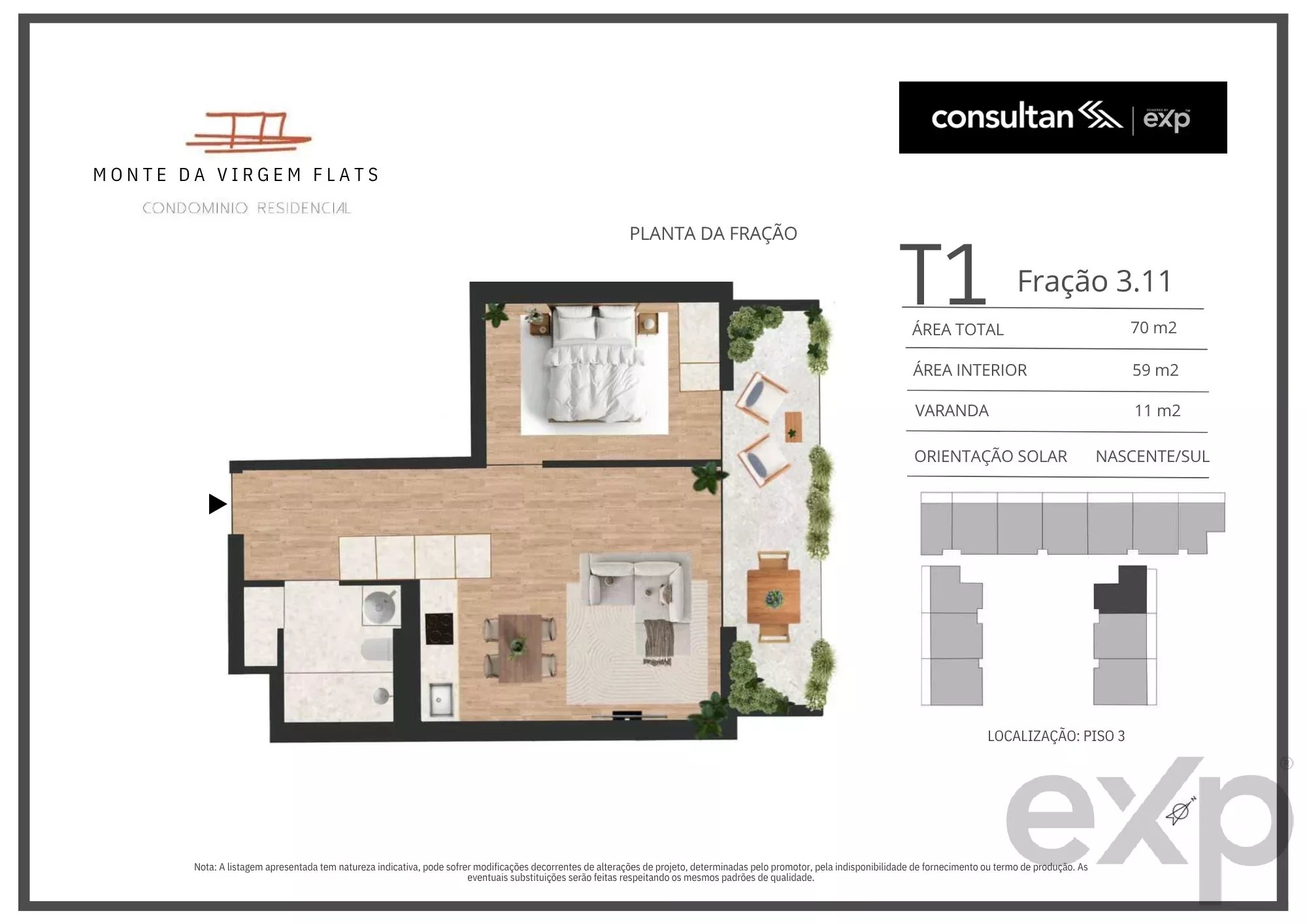 Apartamento T1 - Vila Nova de Gaia - PORTO