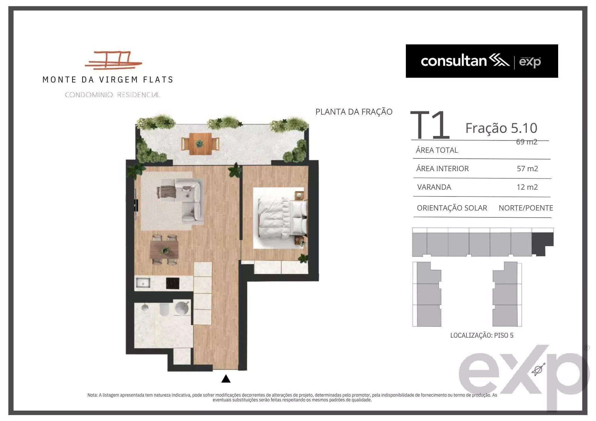 Apartamento T1 - Vila Nova de Gaia - PORTO