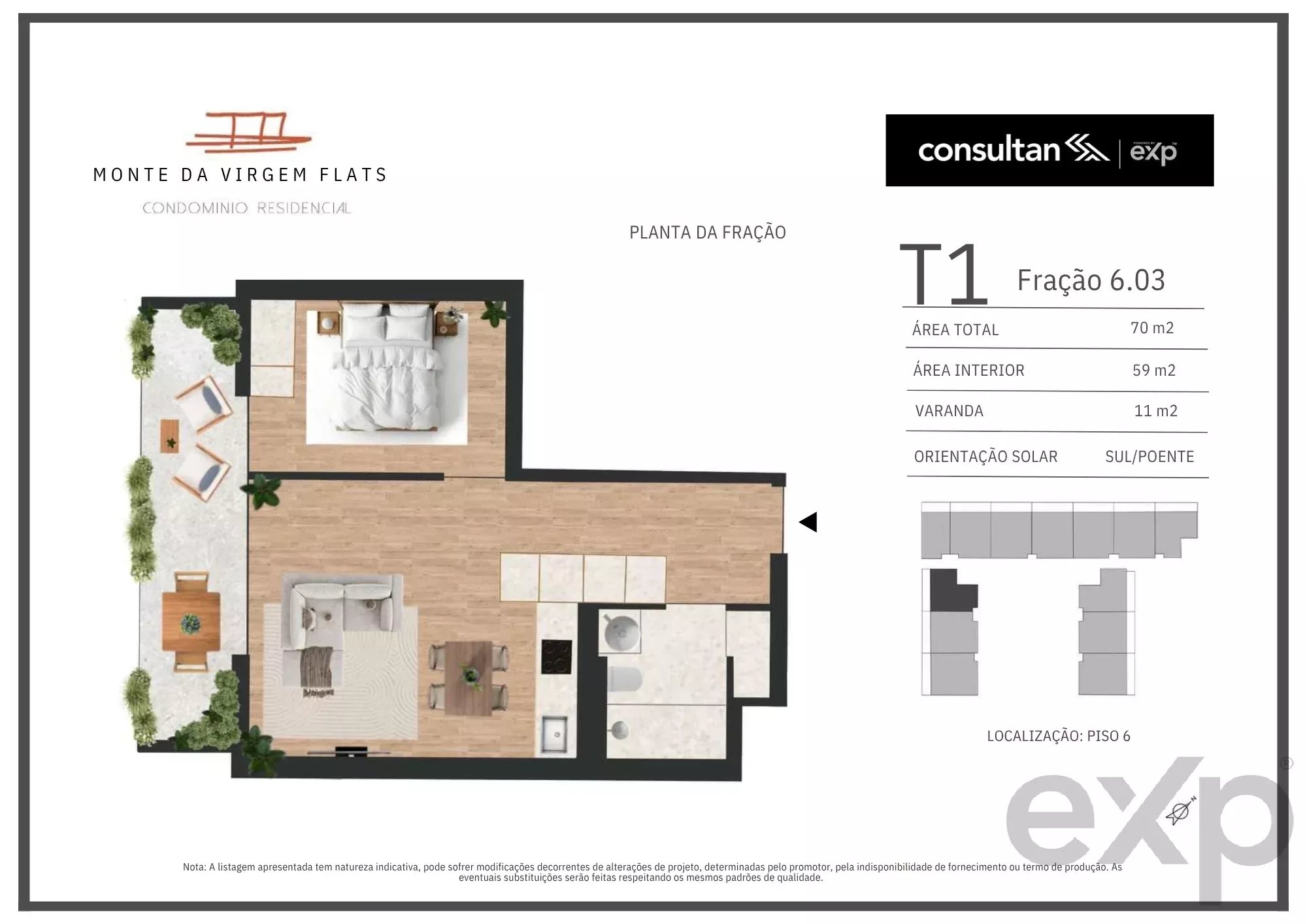 Apartamento T1 - Vila Nova de Gaia - PORTO