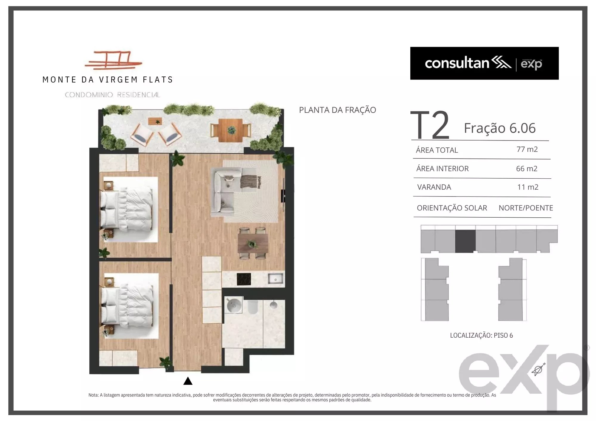 Apartamento T2 - Vila Nova de Gaia - PORTO