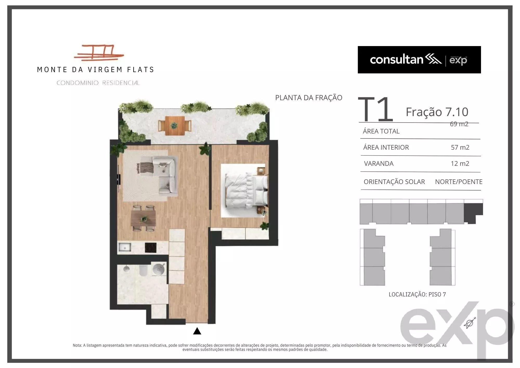 Apartamento T1 - Vila Nova de Gaia - PORTO