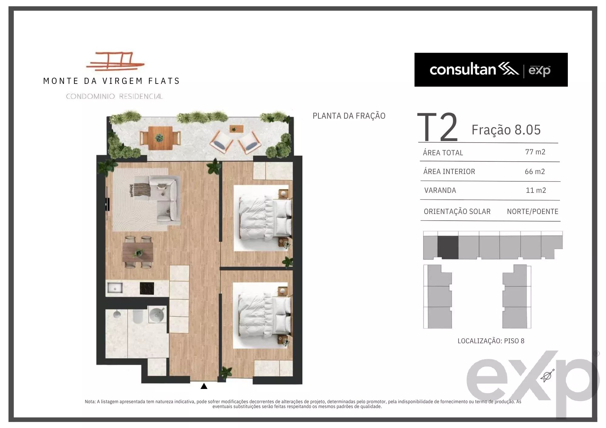 Apartamento T2 - Vila Nova de Gaia - PORTO