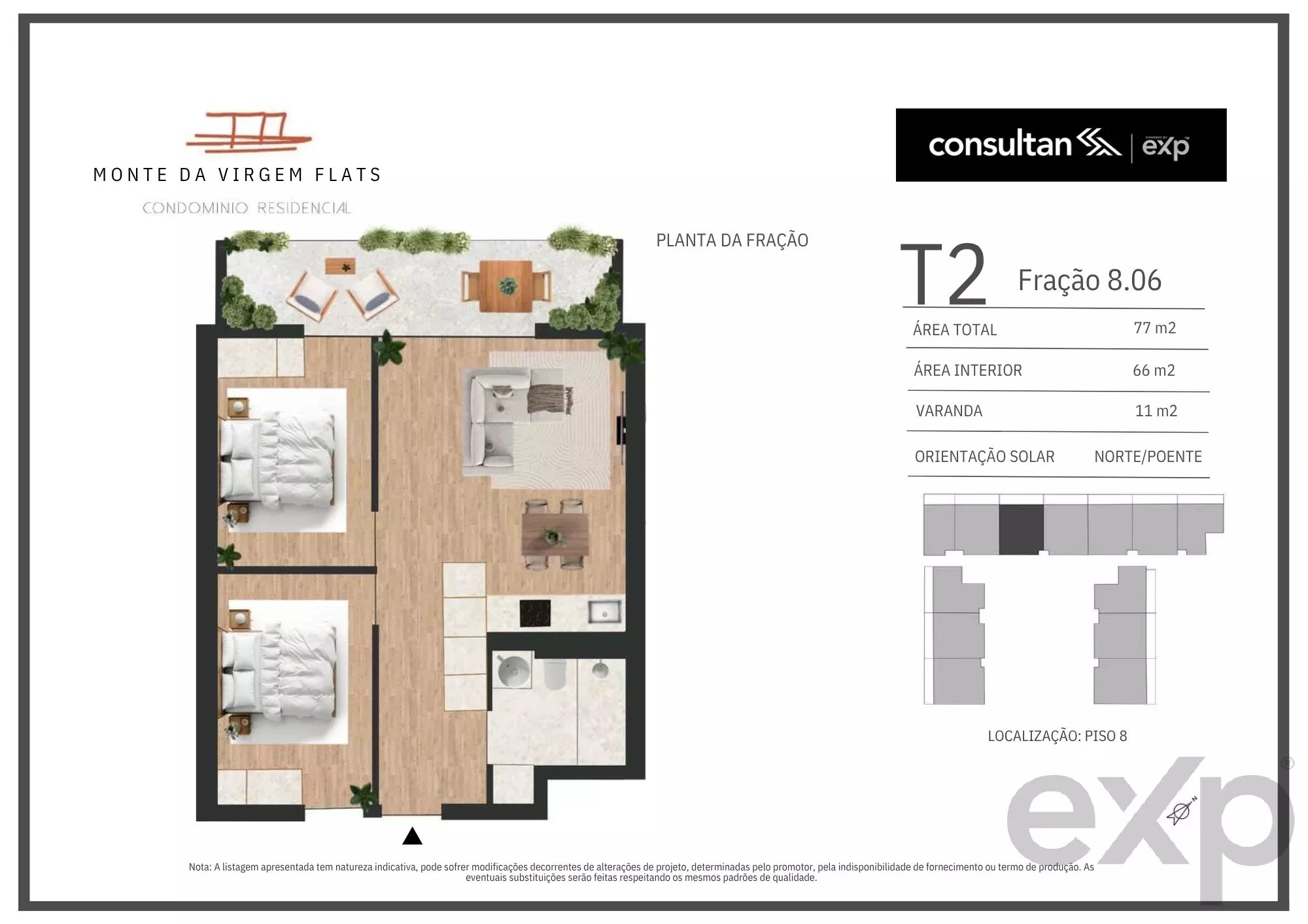 Apartamento T2 - Vila Nova de Gaia - PORTO