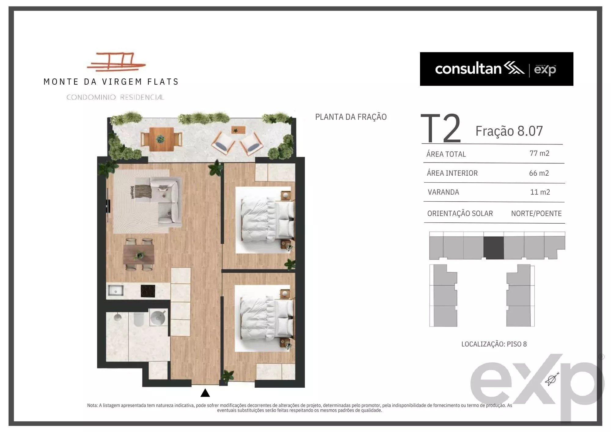 Apartamento T2 - Vila Nova de Gaia - PORTO