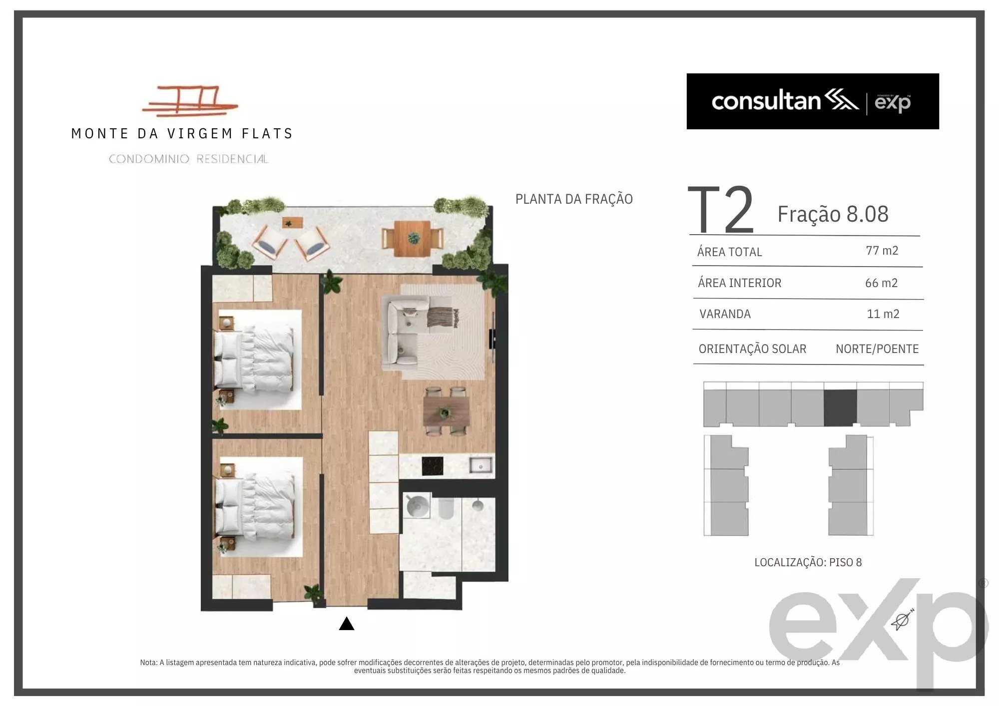 Apartamento T2 - Vila Nova de Gaia - PORTO