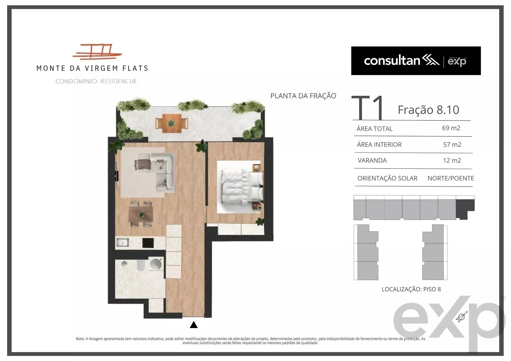 Apartamento T1 - Vila Nova de Gaia - PORTO