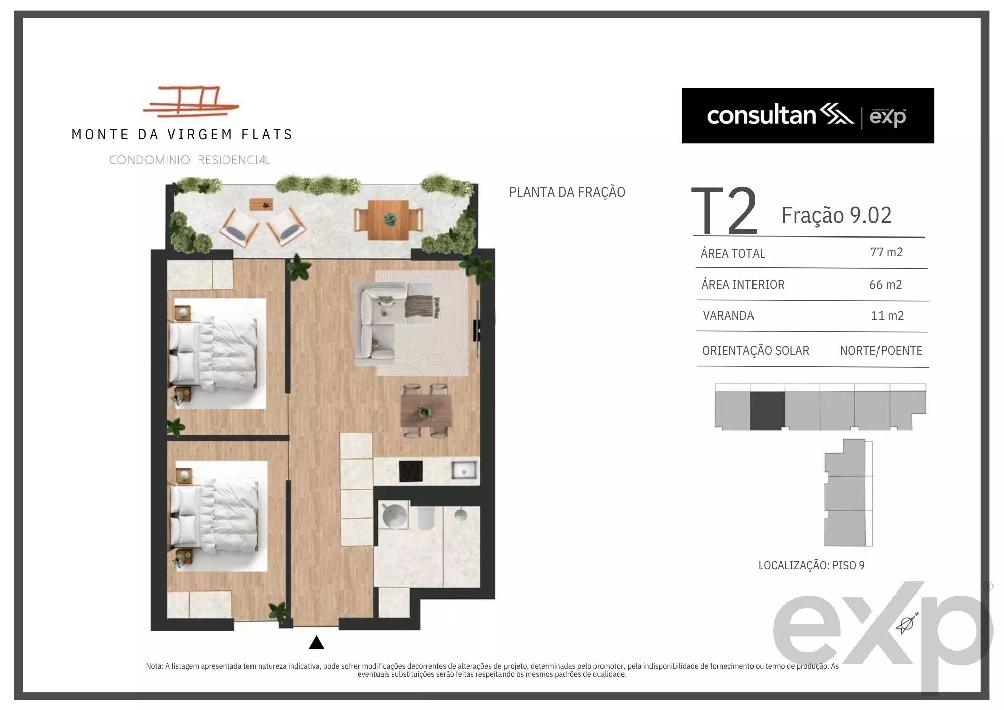 Apartamento T2 - Vila Nova de Gaia - PORTO