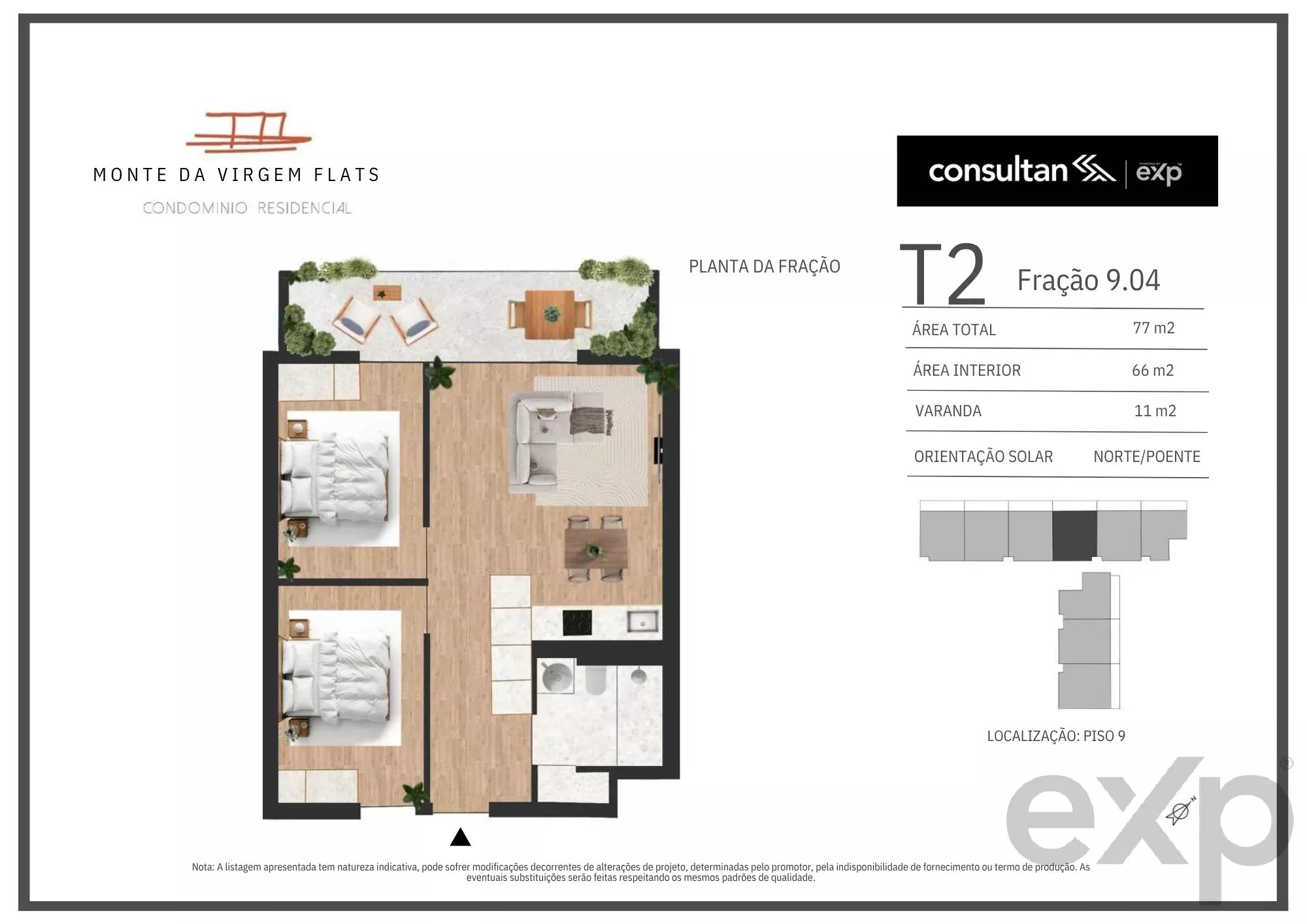 Apartamento T2 - Vila Nova de Gaia - PORTO