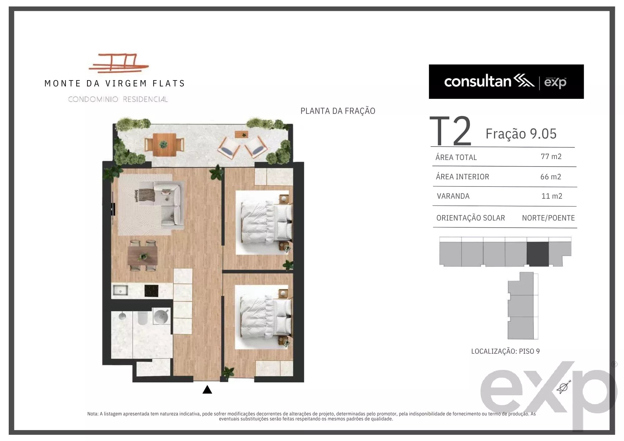 Apartamento T2 - Vila Nova de Gaia - PORTO