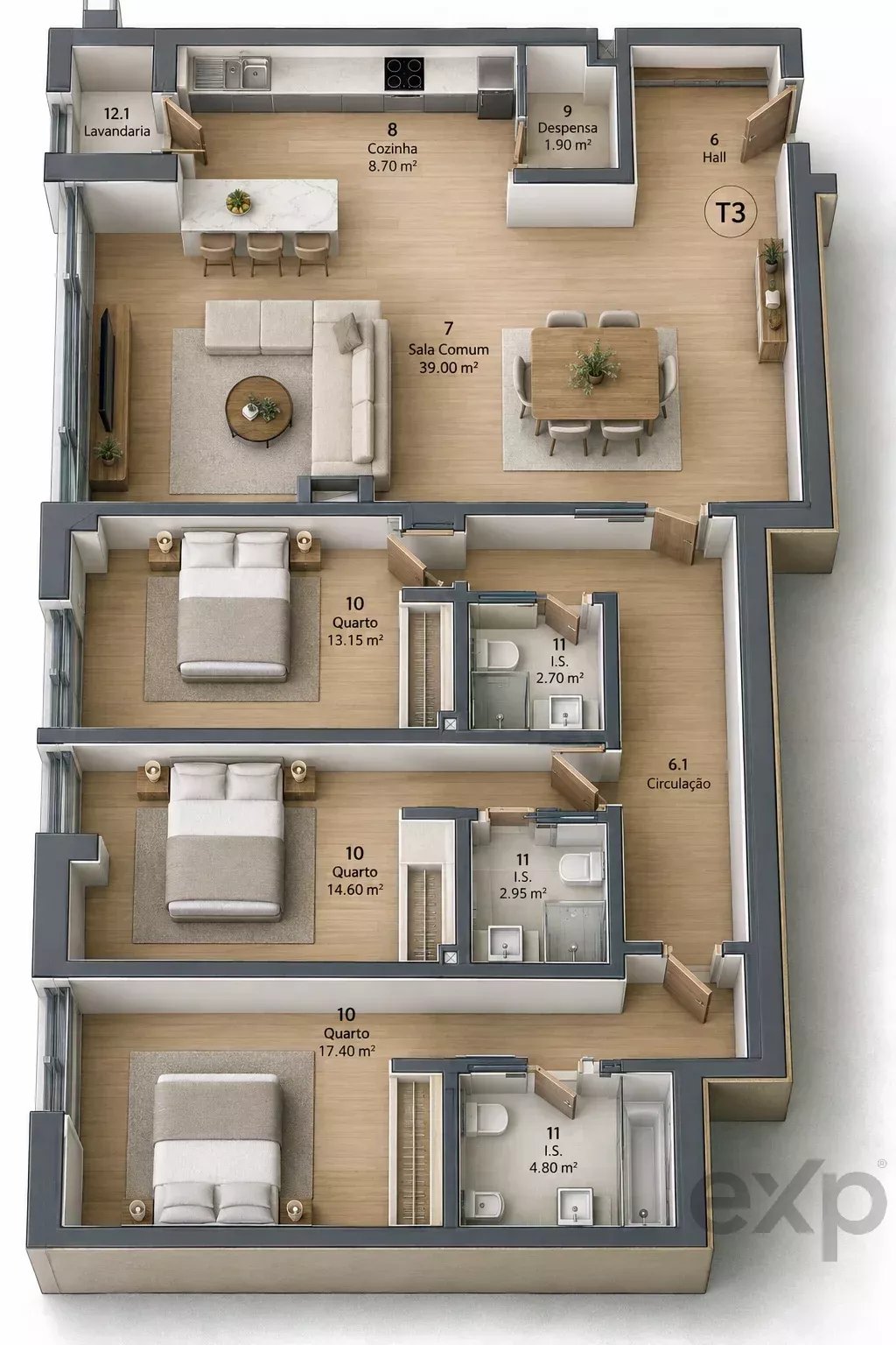 Apartamento T3 spacíoso e moderno em São Brás de Alportel - Faro - Algarve 87403561 image 52