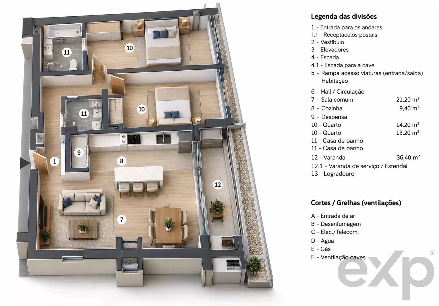 Apartamento T2 Semi-Novo em São Brás de Alportel – Faro – Algarve 87408480 image 43