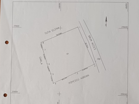 Teren de vânzare Smeura – 1018 mp într-o zonă liniștită și aerisită
