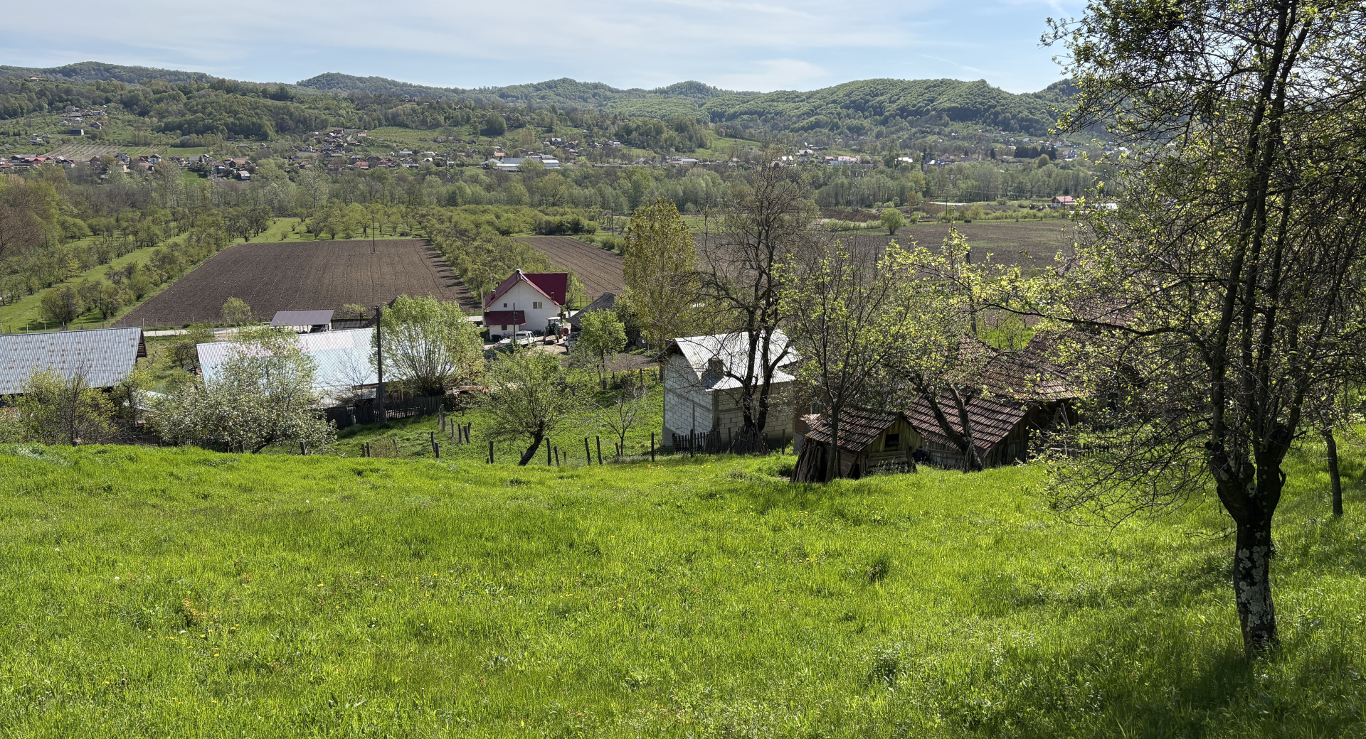 Casă la roșu + 2 case tradiționale | 14.613 mp teren | Aproape de A1 Tigveni