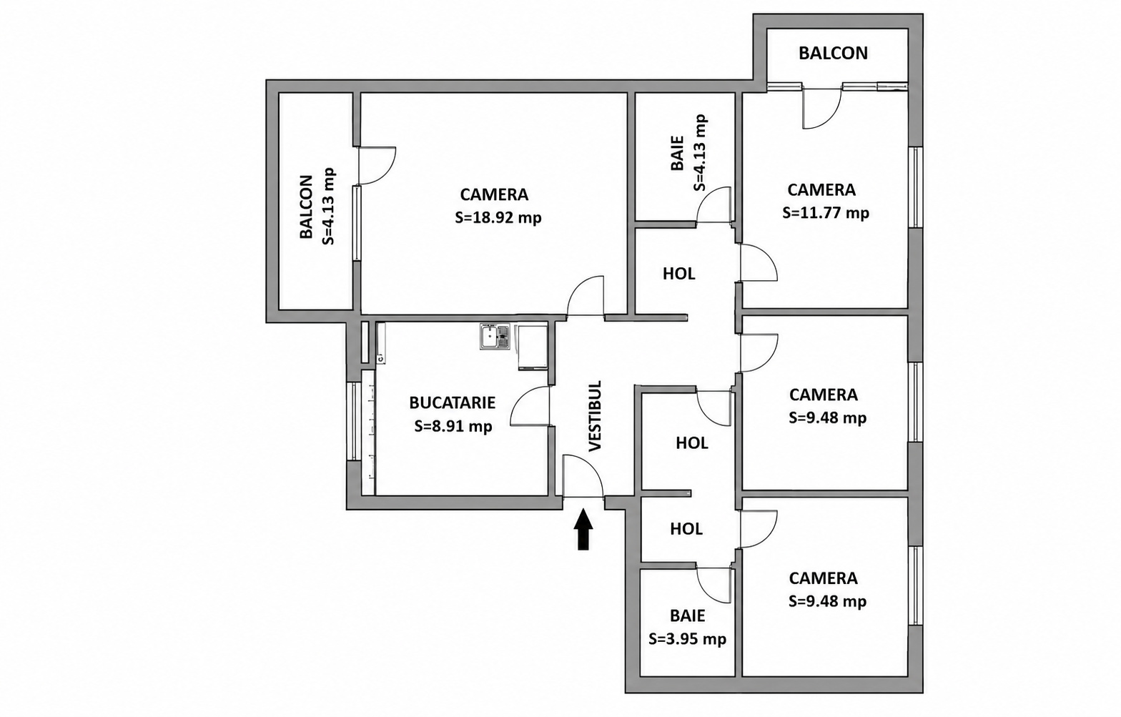 Apartament 4 camere | 80 mp | Decomandat | Dambul Rotund