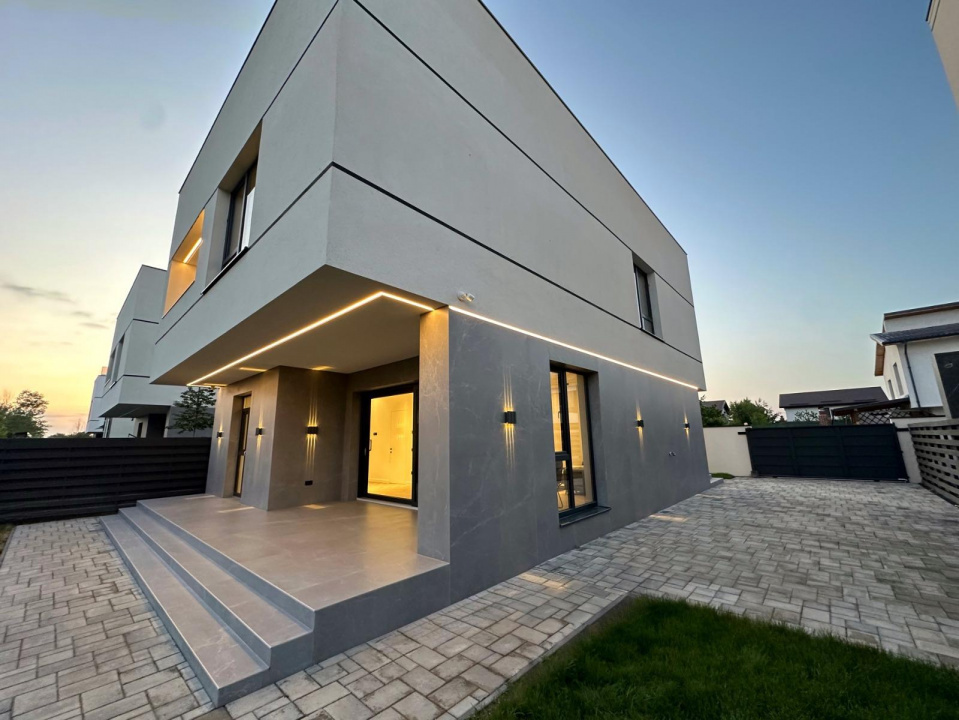 0% Commission | Finished Modern Villa 5 Rooms 330 sqm Land 500 sqm Pipera-Tunari 2