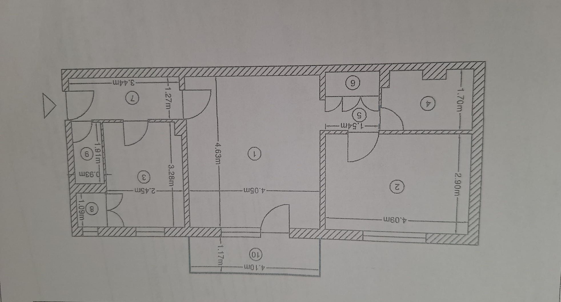 Apartament 2 camere spațios Prundu, 57,2 mp, etaj intermediar, renovabil