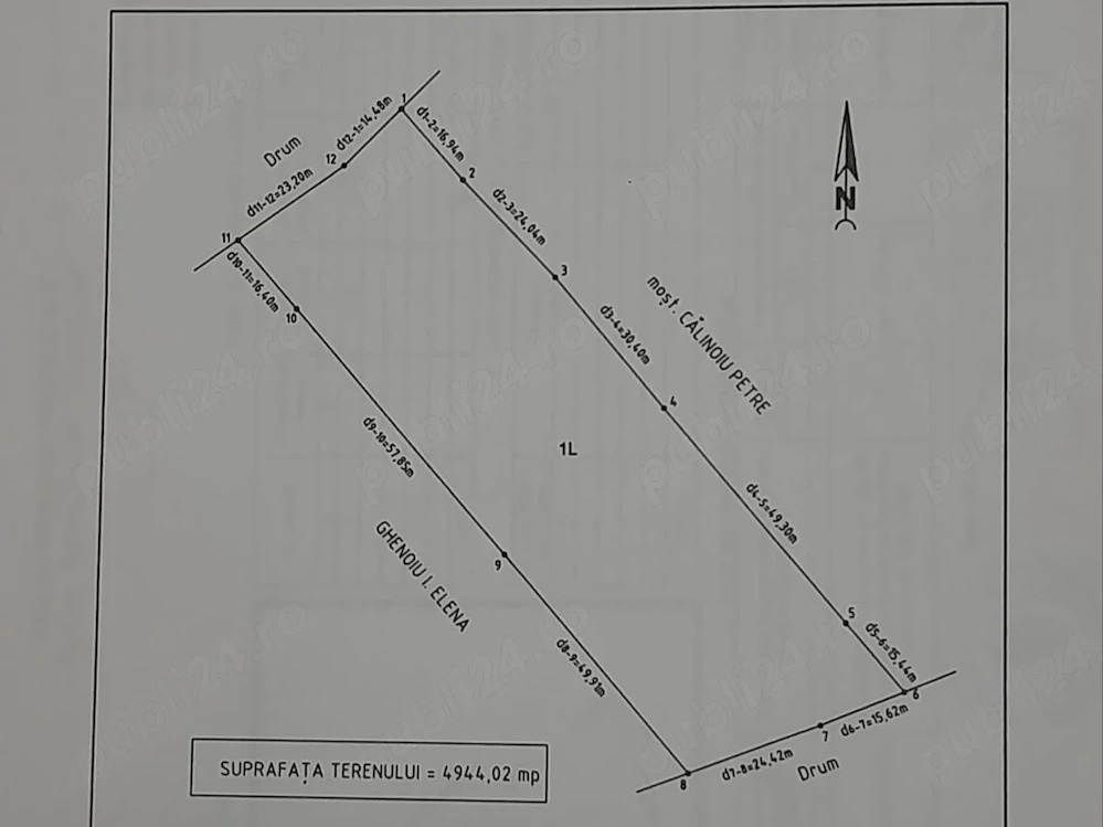 Teren extravilan de vânzare Tigveni | 4.944 mp | Panoramă superbă