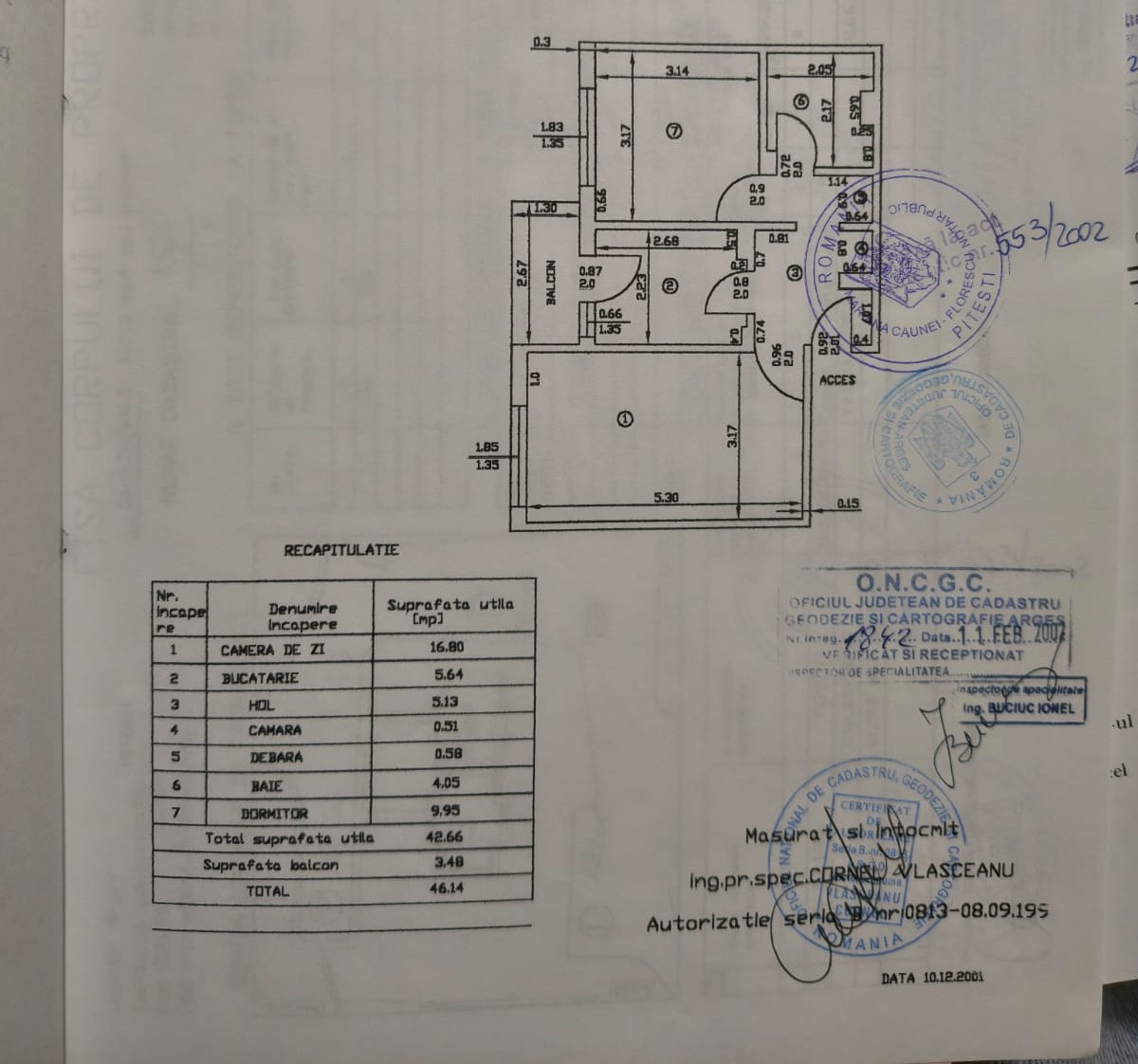 APARTAMENT 2 CAMERE TRIVALE COMPLEX 2 PARTER