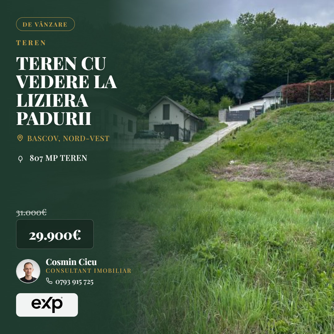 Teren de vânzare în AG Bascov