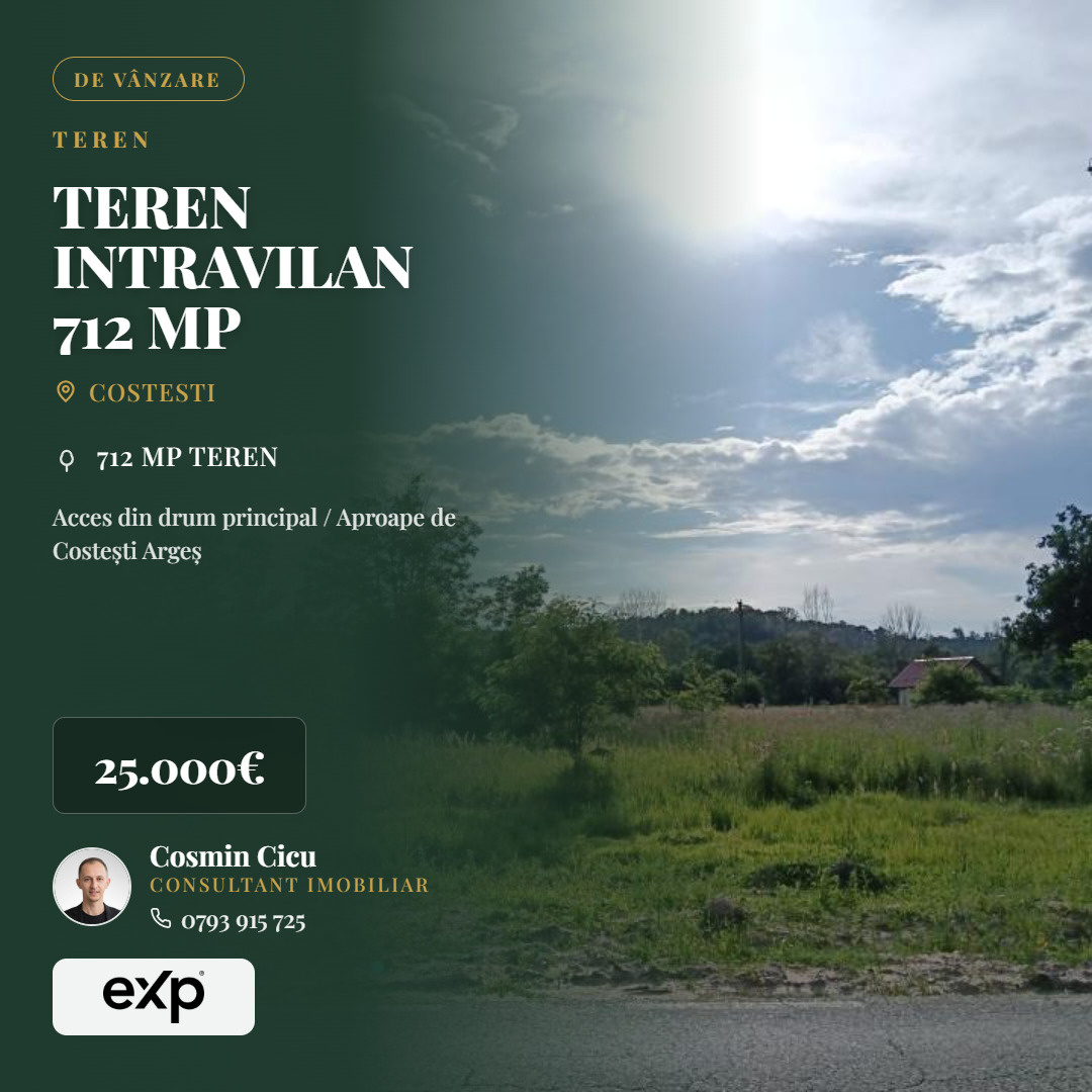 Teren de vânzare în AG Costesti
