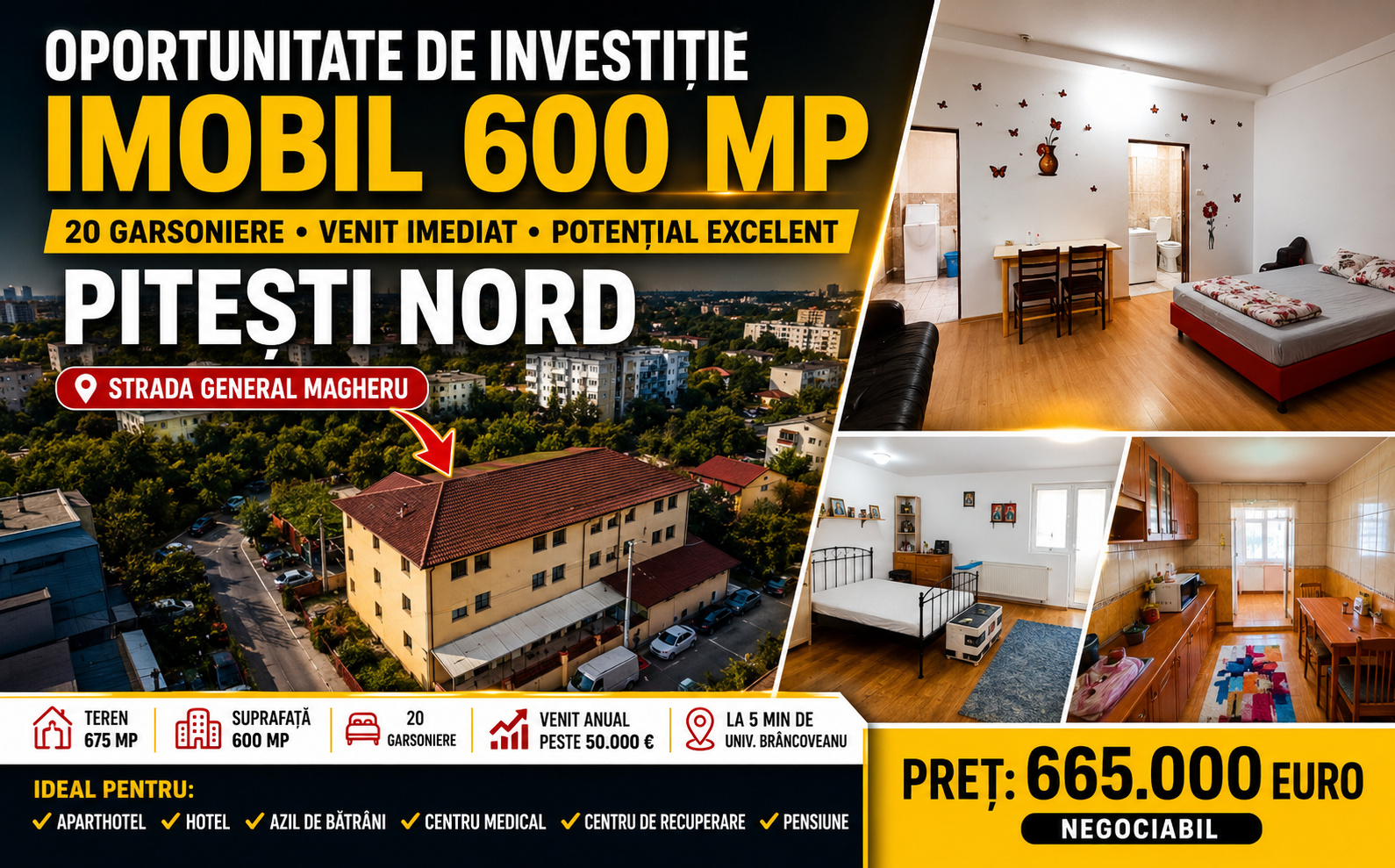 Casă de vânzare în AG Pitesti, general magheru Nr. 14c ([object Object]), 680 m²