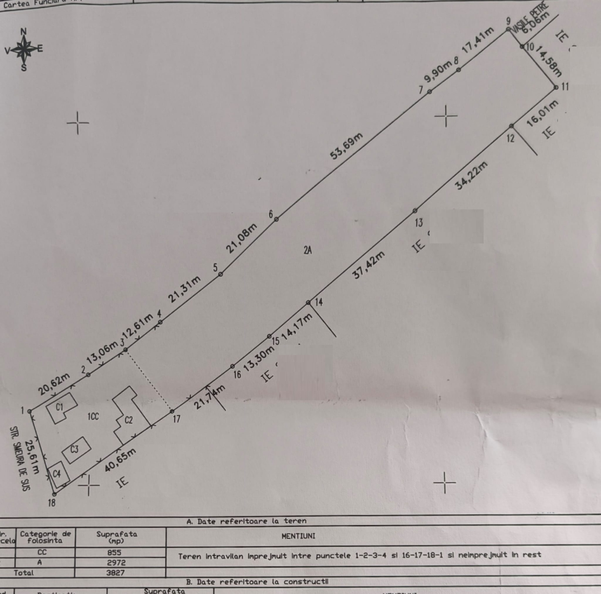 Urban Land for Sale – Moșoaia, Smeura Village | 3,827 sqm |