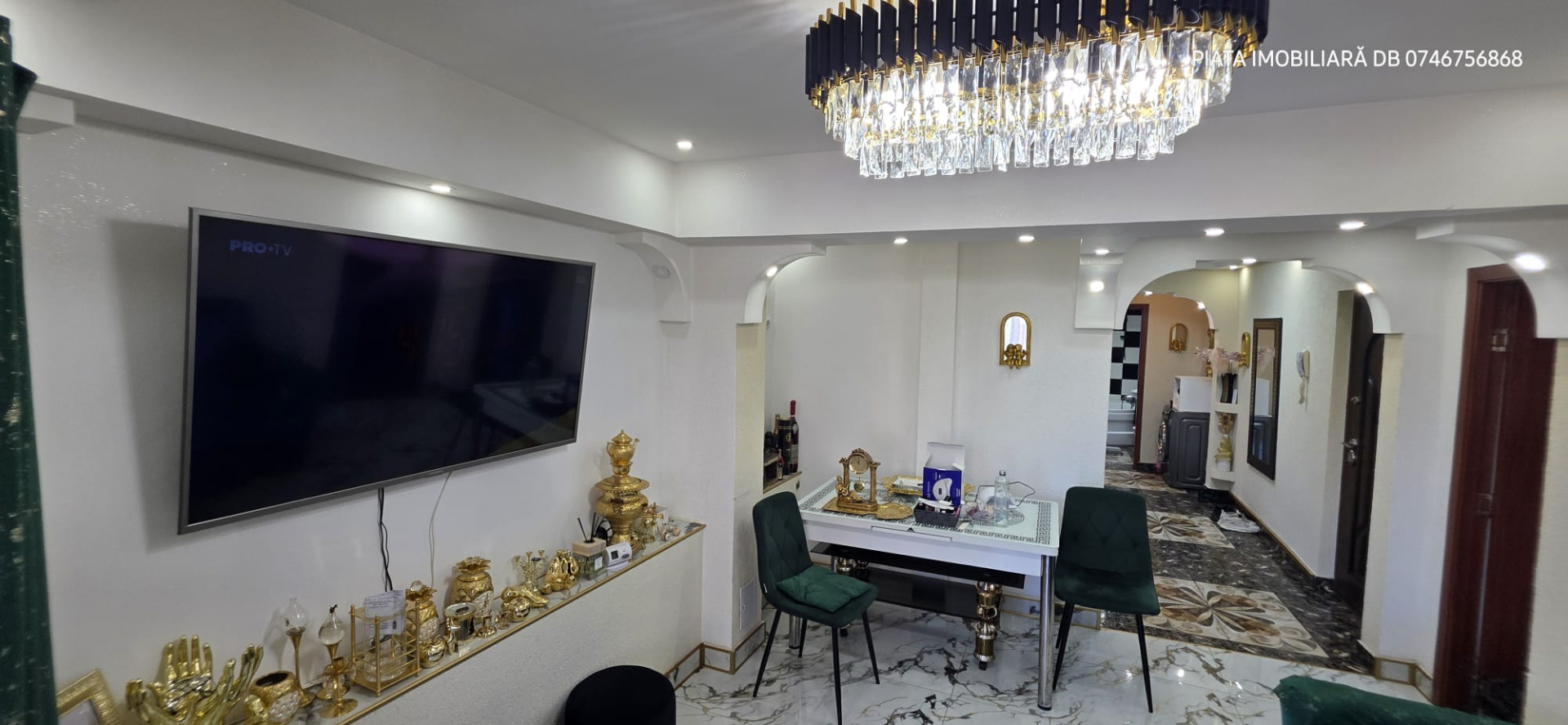 Apartament unic de 4 camere (reorganizat inteligent), Mobilat & Utilat - etaj 2