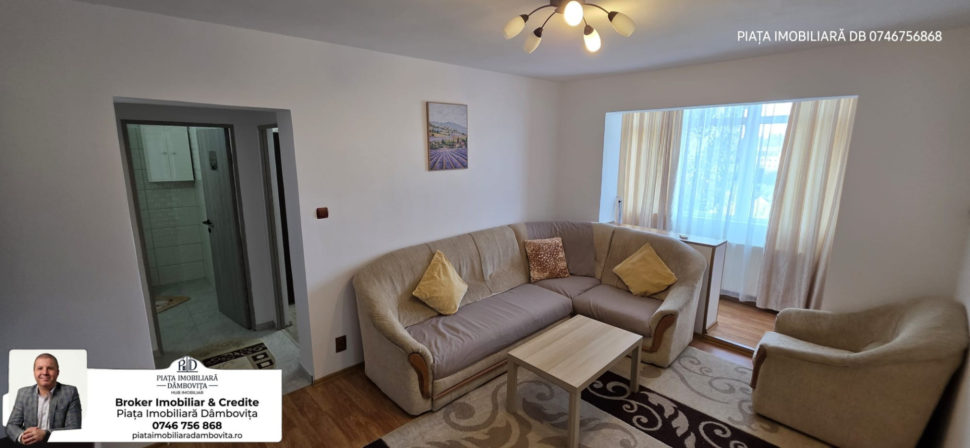 Apartment de închiriat în DB Targoviste, 55 m²