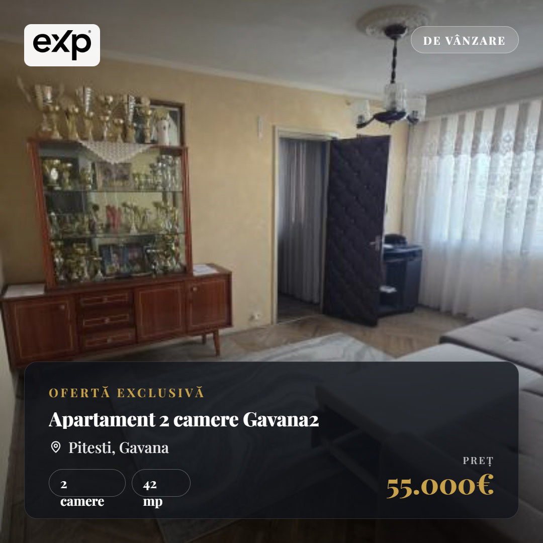 Apartament de vânzare în AG Pitesti, 50 m²