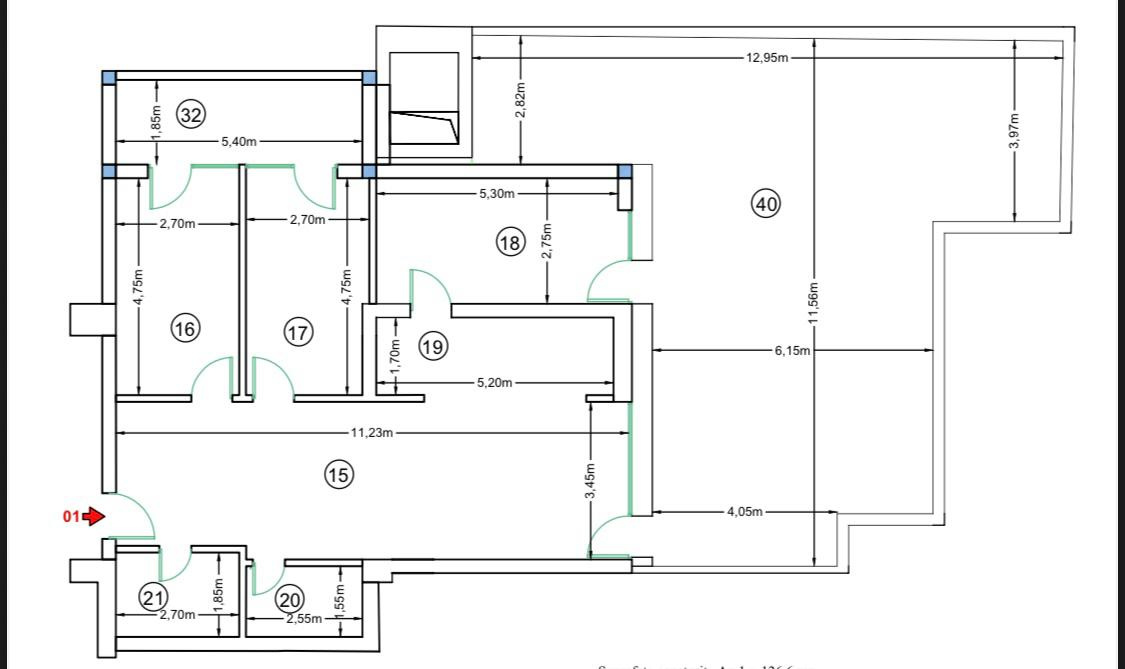 Apartment de vânzare în B Bucuresti, 127 m²