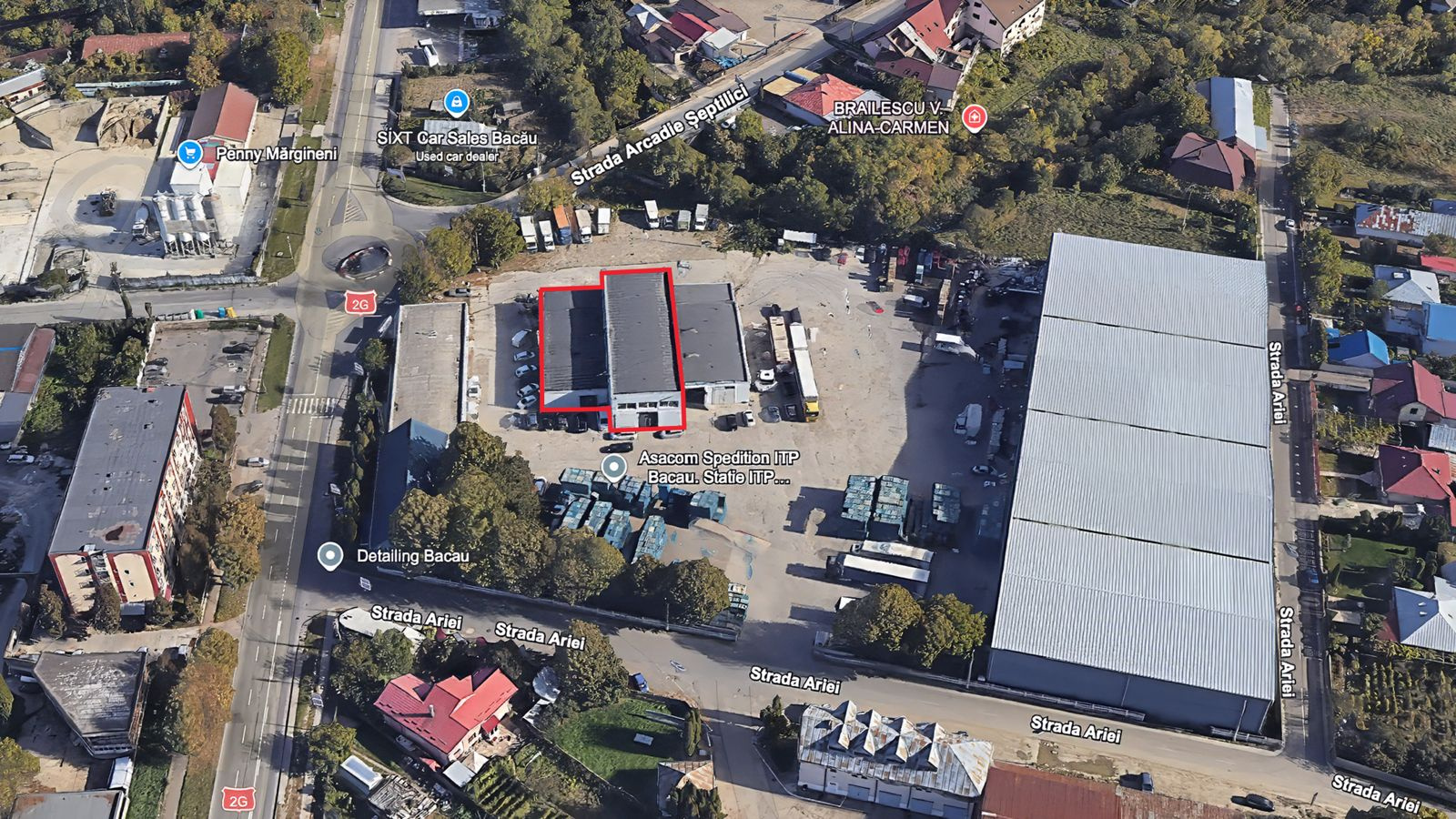 Industrial for rent in BC Margineni, 863 m²