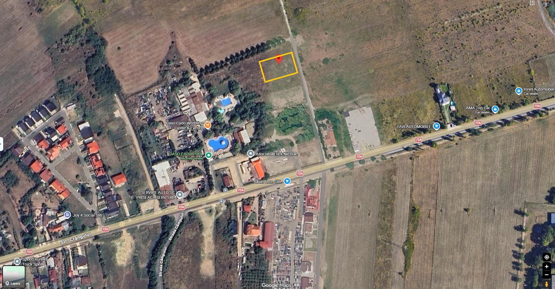 Land de vânzare în DB Priseaca