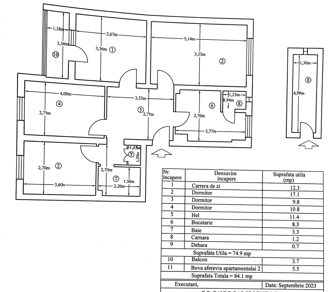 CENTRAL | Apartament 4 camere | Parter | pretabil spatiu comercial