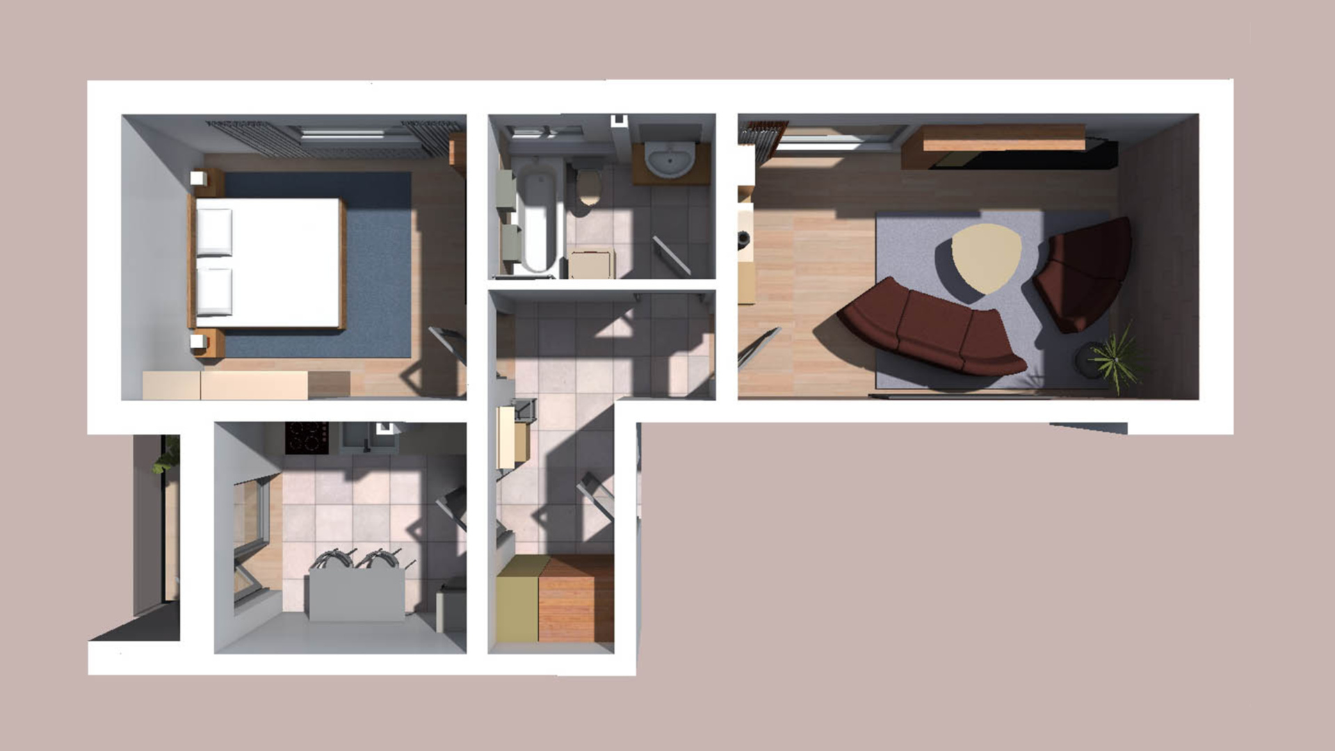 Apartament 2 Camere Trivale | 57 mp | Bloc NOU