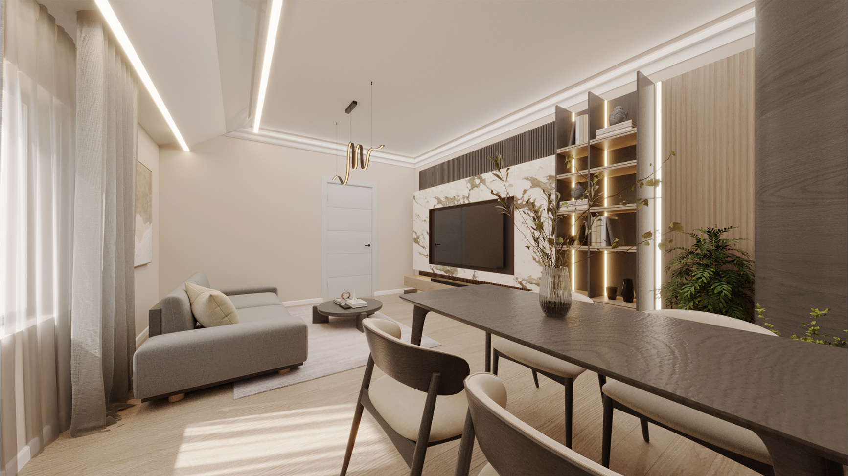 Apartament 3 Camere Trivale | 76 mp Utili | Bloc Nou