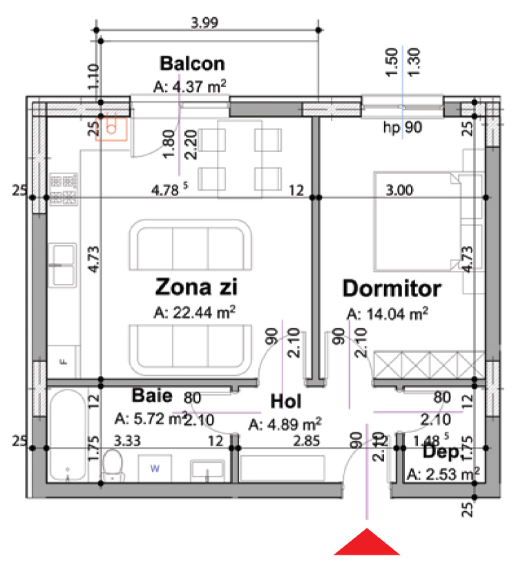 Apartament 2 camere Pitesti | Zona Stadion