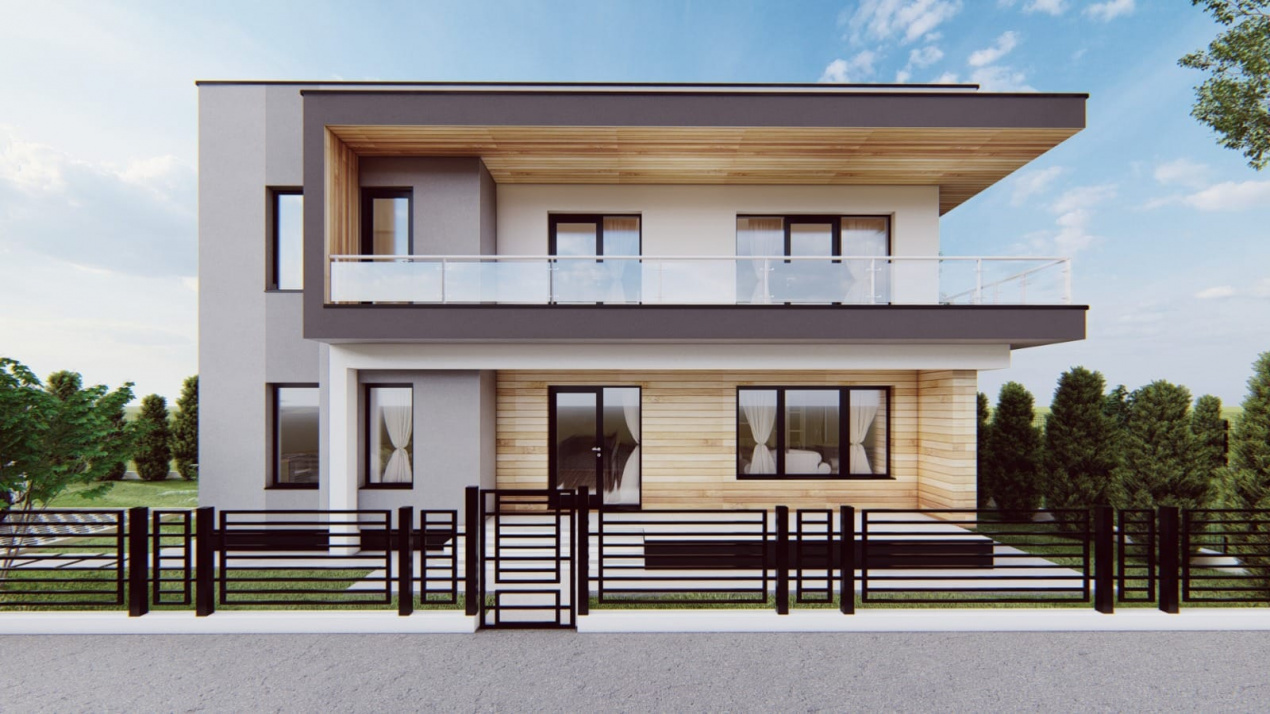 Ansamblu rezidențial nou – 4 vile moderne în Budeasa, lângă Pitești