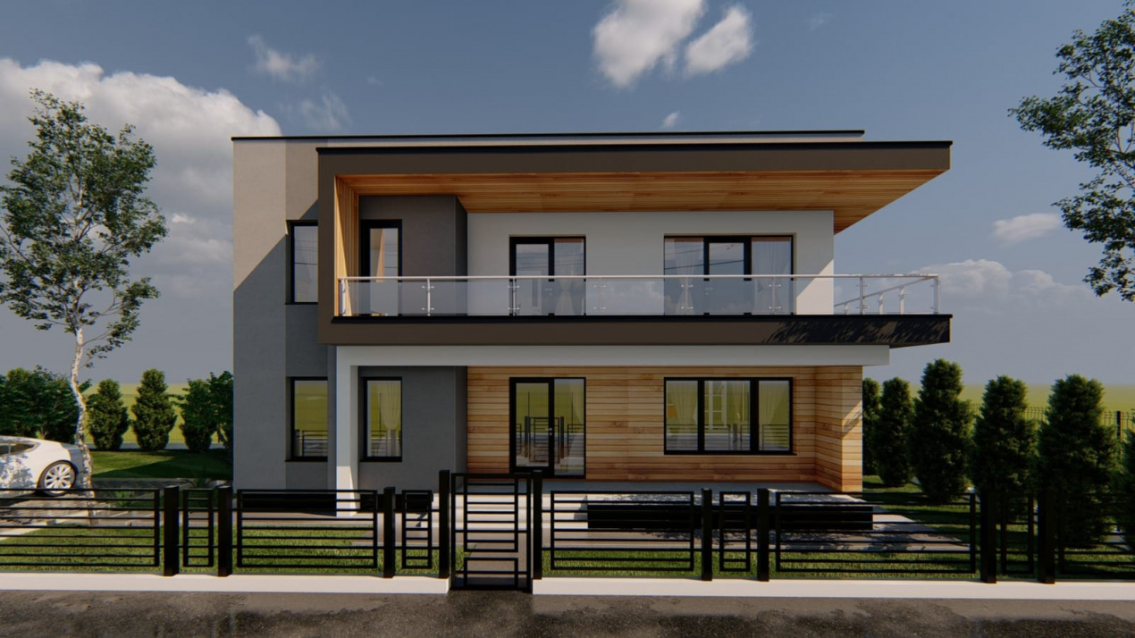 Ansamblu rezidențial nou – 4 vile moderne în Budeasa, lângă Pitești